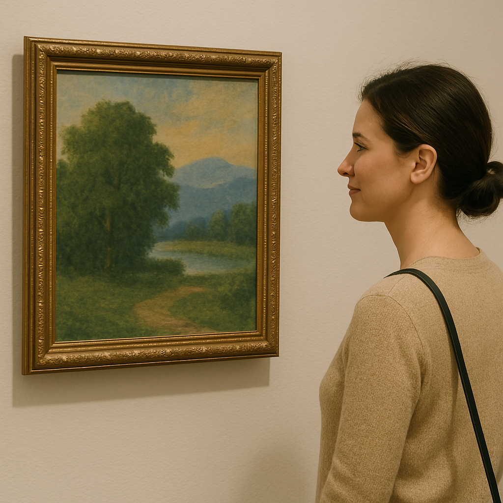 絵画を鑑賞する